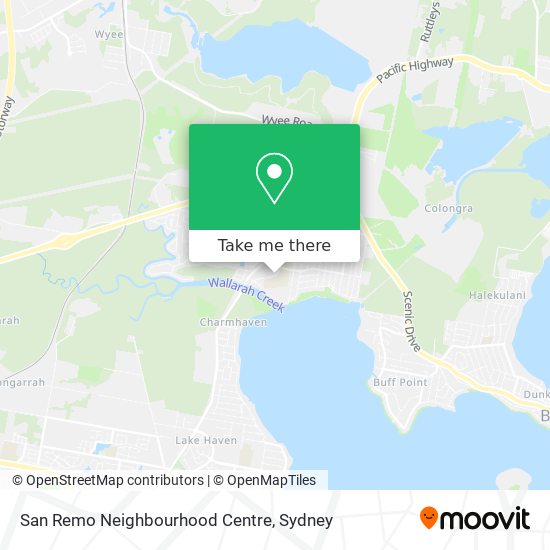 San Remo Neighbourhood Centre map