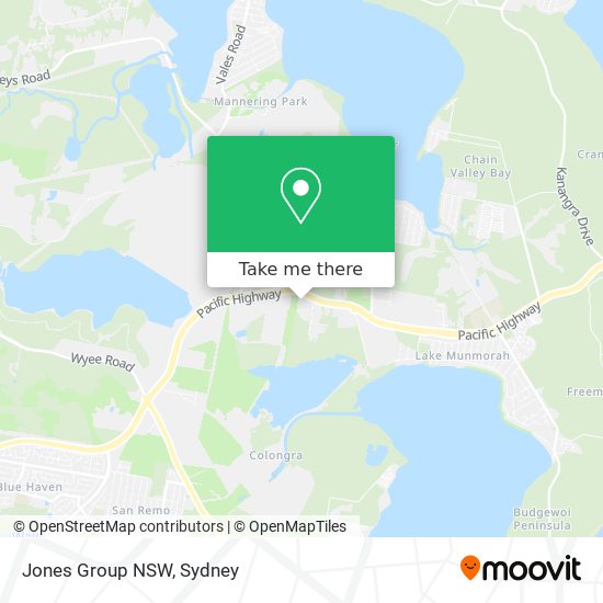 Mapa Jones Group NSW