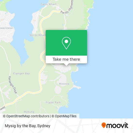 Mysig by the Bay map