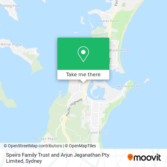 Speirs Family Trust and Arjun Jeganathan Pty Limited map