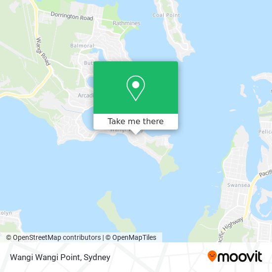 Wangi Wangi Point map