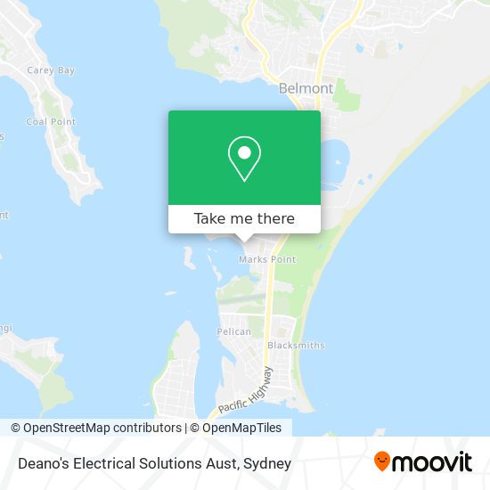 Mapa Deano's Electrical Solutions Aust