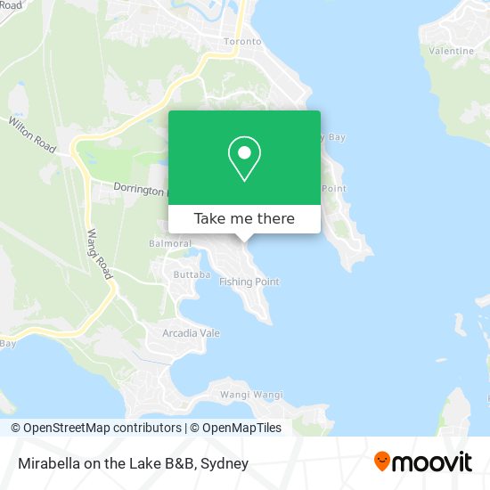 Mirabella on the Lake B&B map
