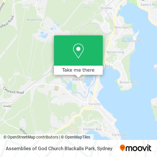 Assemblies of God Church Blackalls Park map