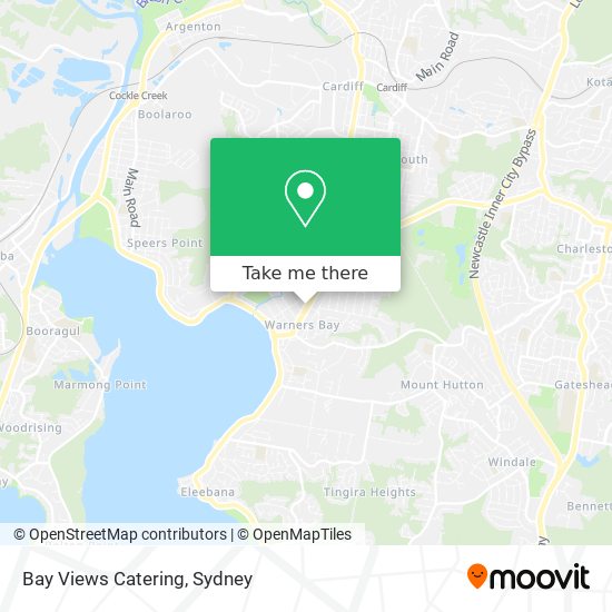 Bay Views Catering map