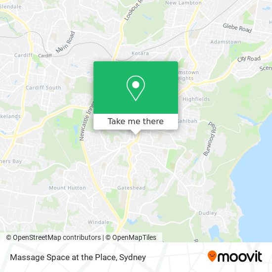 Massage Space at the Place map