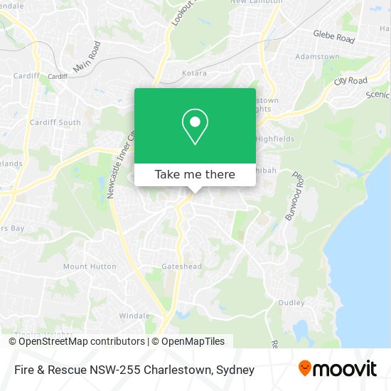 Fire & Rescue NSW-255 Charlestown map