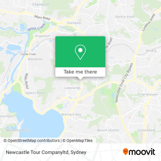 Newcastle Tour Companyltd map