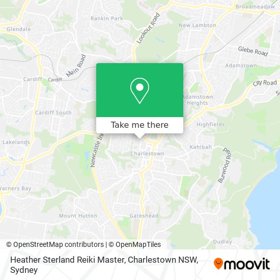 Mapa Heather Sterland Reiki Master, Charlestown NSW