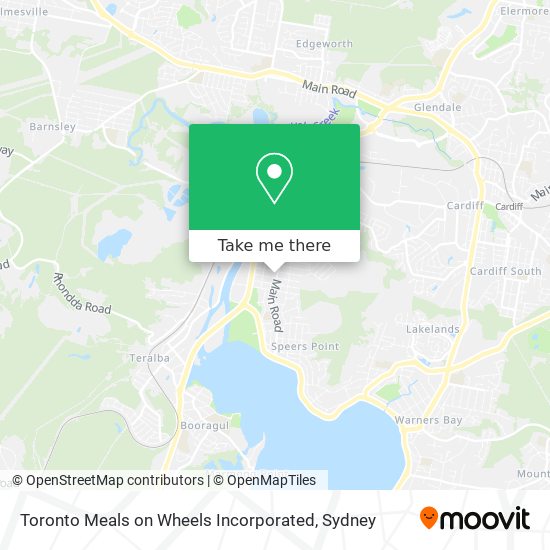 Mapa Toronto Meals on Wheels Incorporated