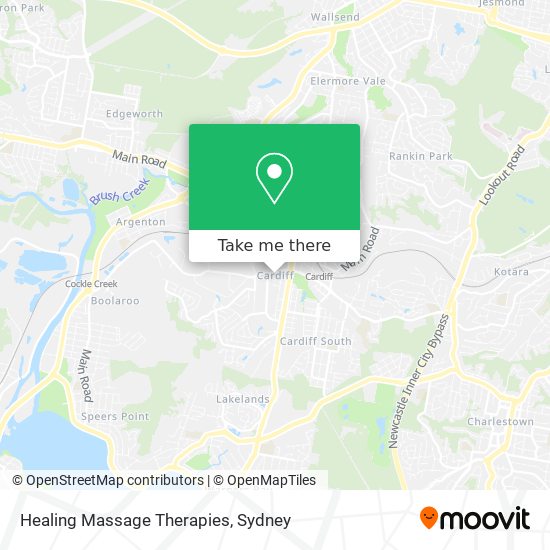 Healing Massage Therapies map
