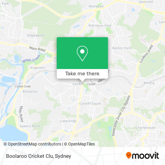 Boolaroo Cricket Clu map