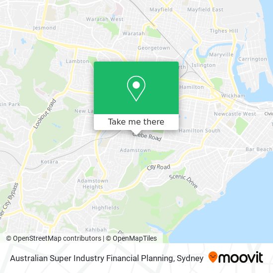 Australian Super Industry Financial Planning map