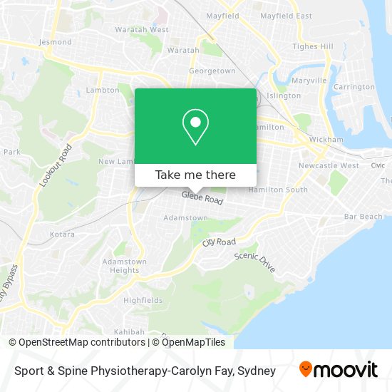 Sport & Spine Physiotherapy-Carolyn Fay map