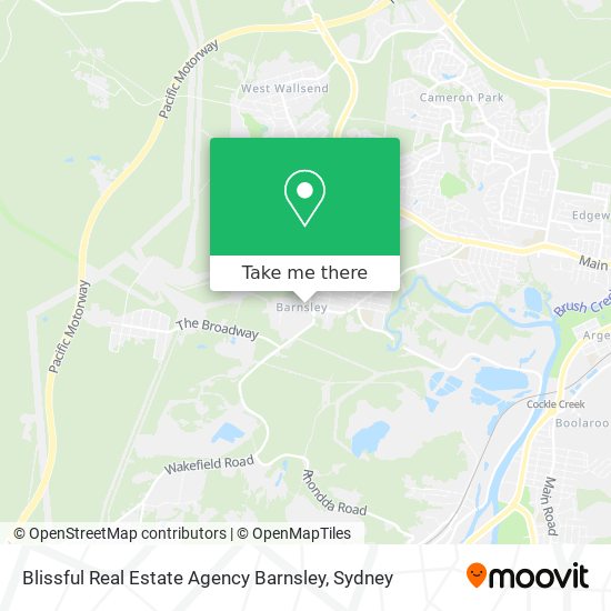 Blissful Real Estate Agency Barnsley map