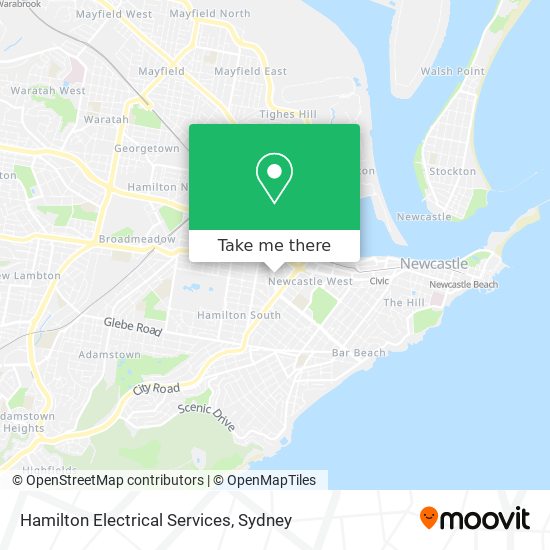 Hamilton Electrical Services map