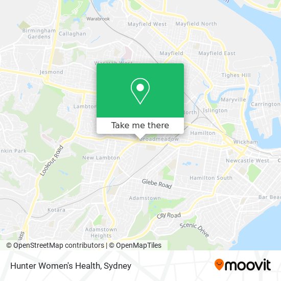 Mapa Hunter Women's Health