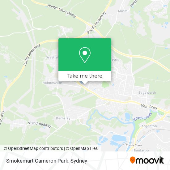 Smokemart Cameron Park map