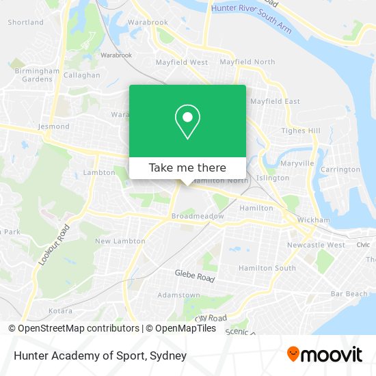Mapa Hunter Academy of Sport