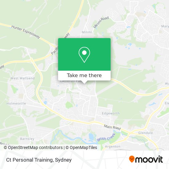 Ct Personal Training map