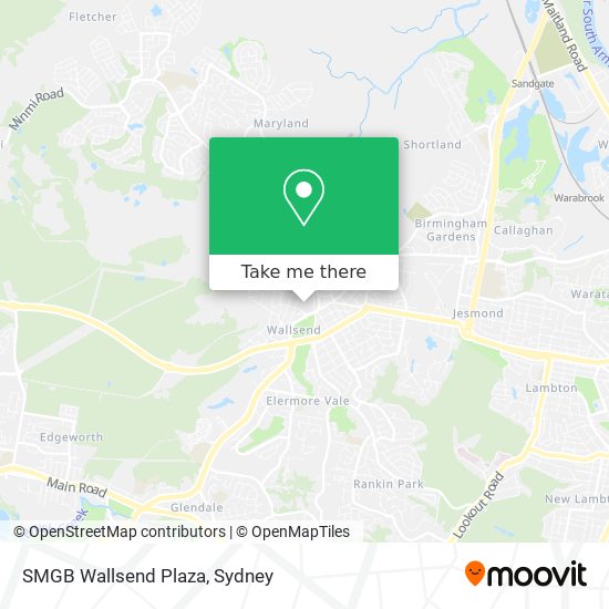 Mapa SMGB Wallsend Plaza