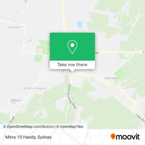 Mitre 10 Handy map