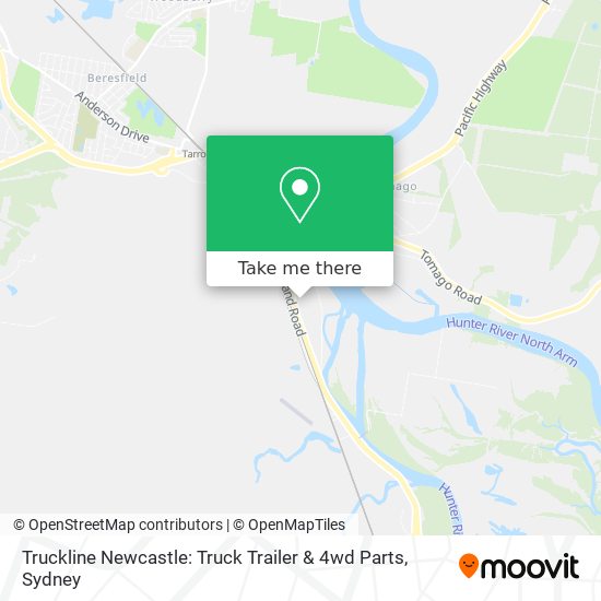 Truckline Newcastle: Truck Trailer & 4wd Parts map