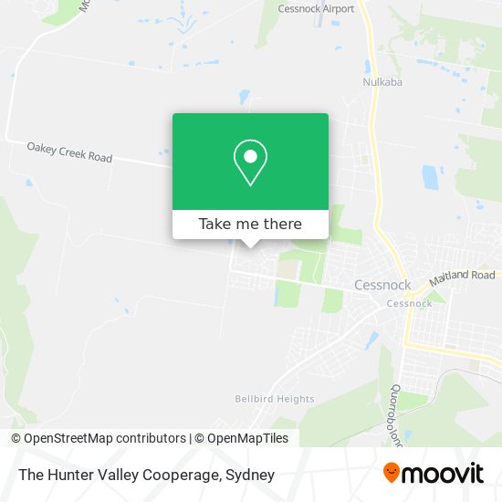 Mapa The Hunter Valley Cooperage