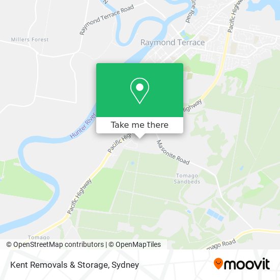 Mapa Kent Removals & Storage