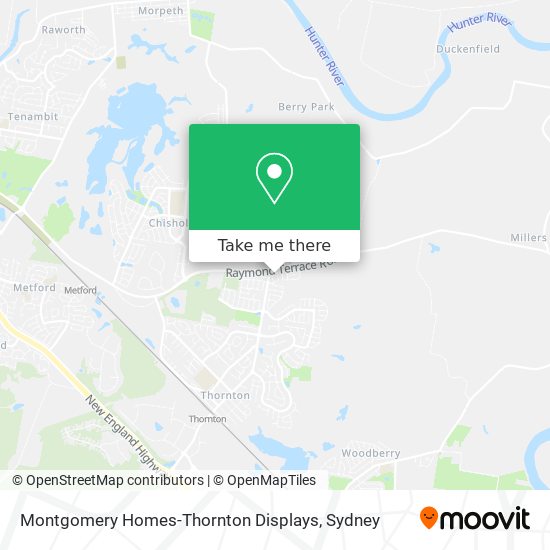 Montgomery Homes-Thornton Displays map