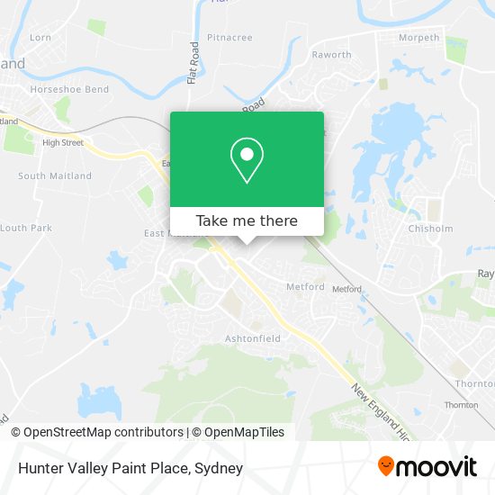 Hunter Valley Paint Place map