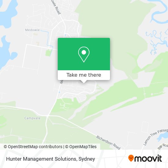 Hunter Management Solutions map