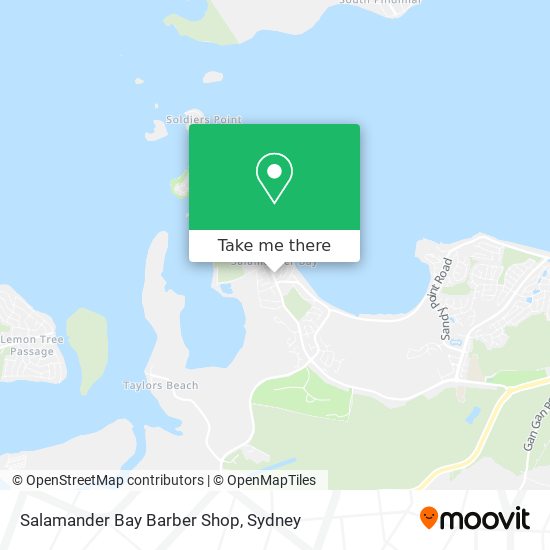 Salamander Bay Barber Shop map