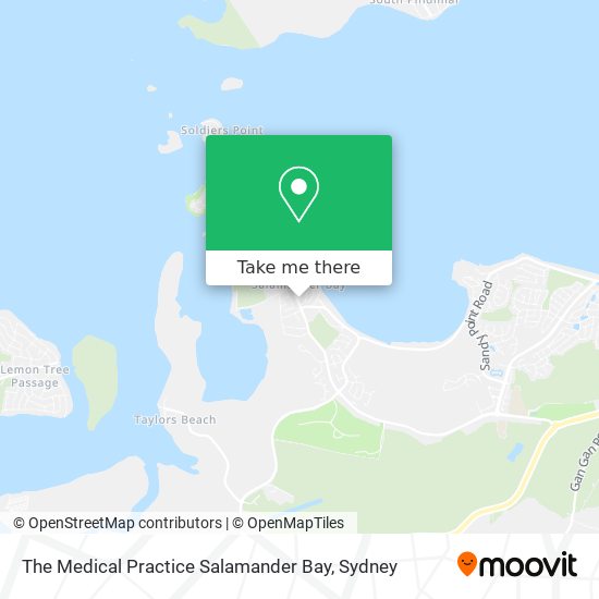 Mapa The Medical Practice Salamander Bay