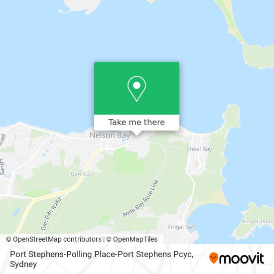 Port Stephens-Polling Place-Port Stephens Pcyc map