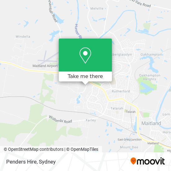 Penders Hire map