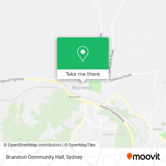 Branxton Community Hall map