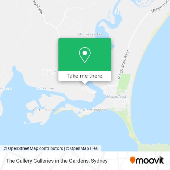 The Gallery Galleries in the Gardens map