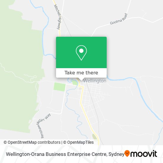 Mapa Wellington-Orana Business Enterprise Centre