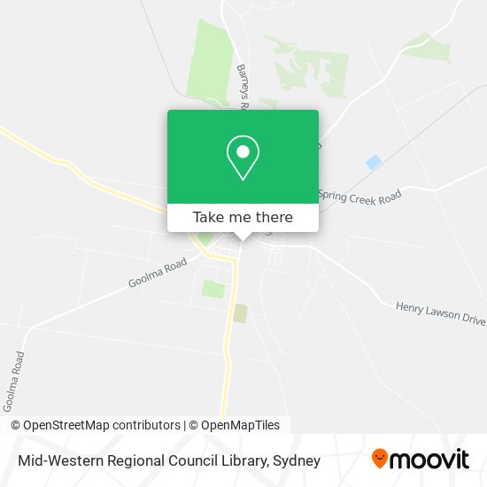 Mid-Western Regional Council Library map