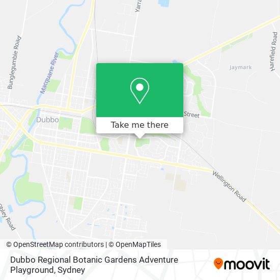 Dubbo Regional Botanic Gardens Adventure Playground map