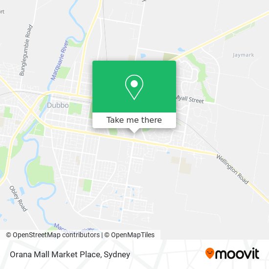 Orana Mall Market Place map