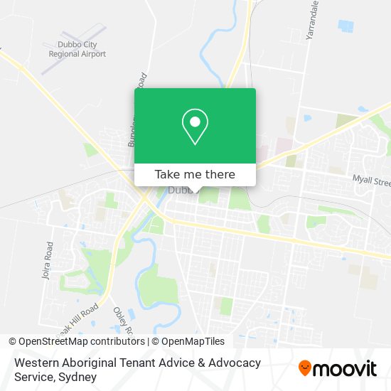 Western Aboriginal Tenant Advice & Advocacy Service map