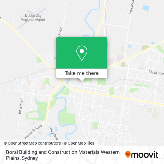 Boral Building and Construction Materials Western Plains map