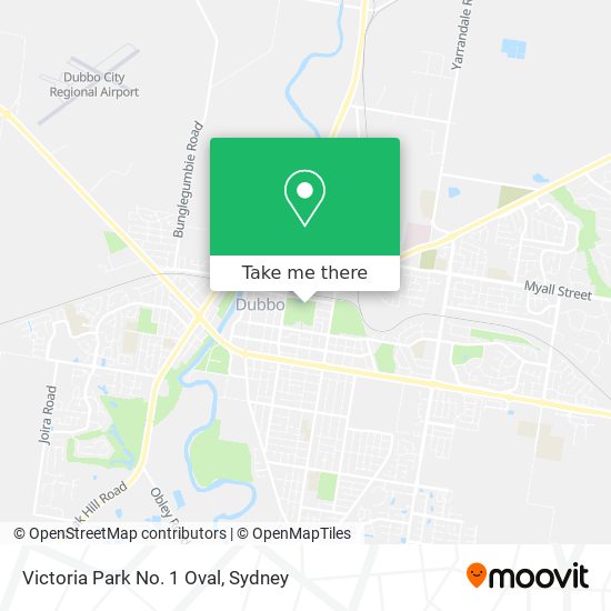 Victoria Park No. 1 Oval map