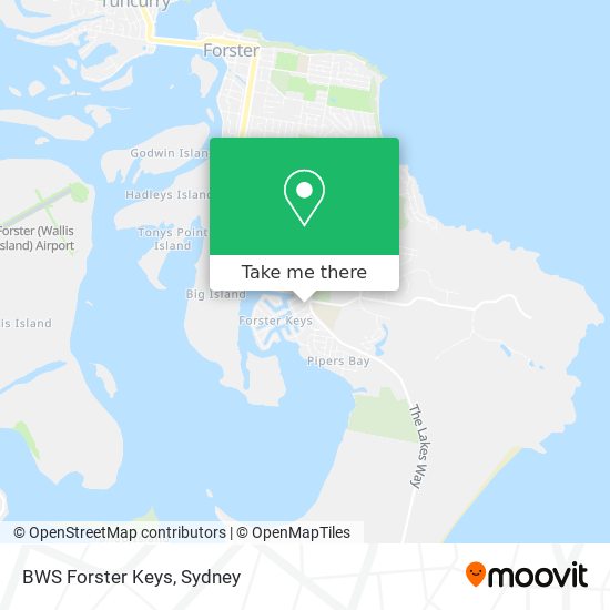 Mapa BWS Forster Keys