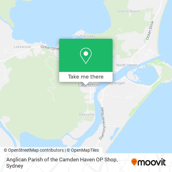 Anglican Parish of the Camden Haven OP Shop map