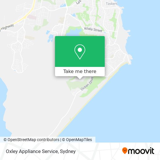 Oxley Appliance Service map