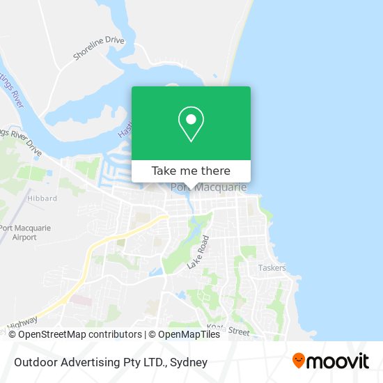 Outdoor Advertising Pty LTD. map