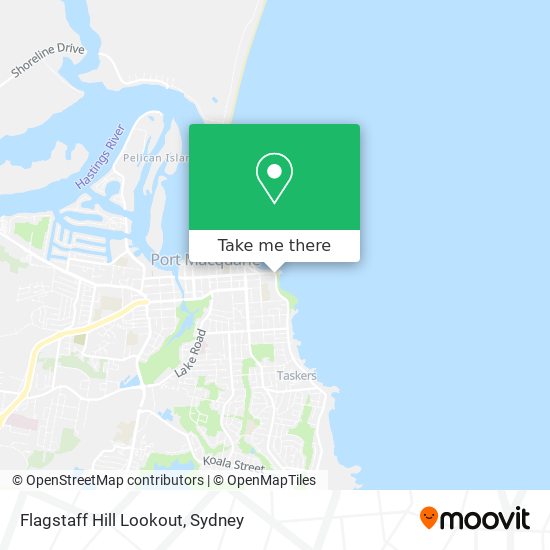 Flagstaff Hill Lookout map